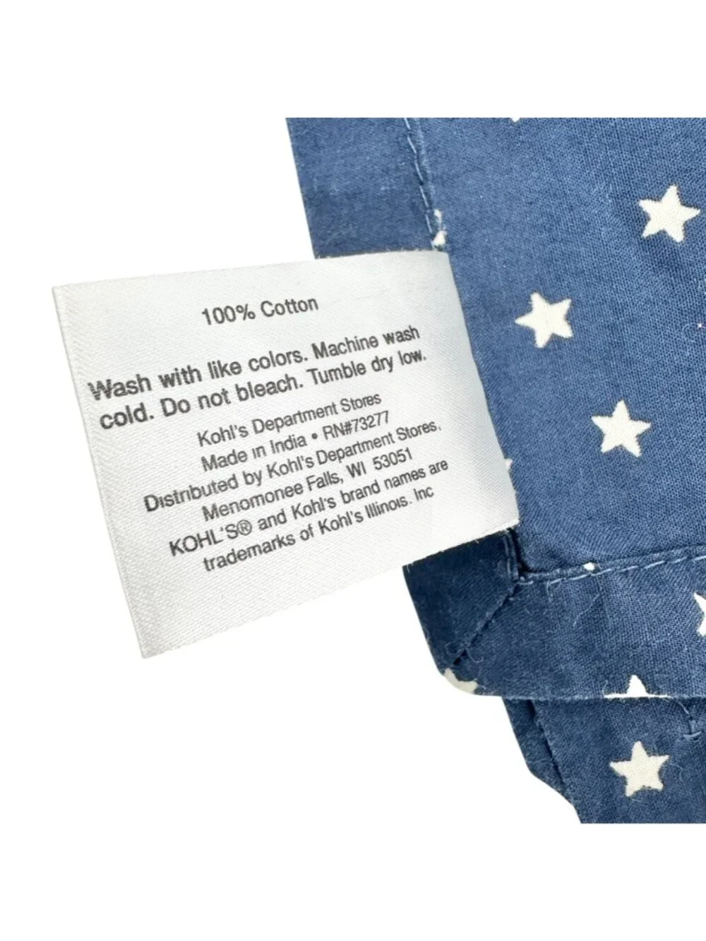Set Of 10 Cloth Napkins Patriotic Themed FIVE Red and FIVE Blue with White Stars